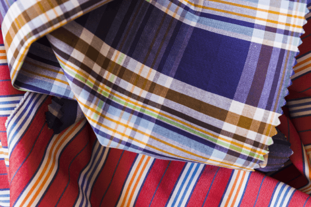 Close-up of soft pajama fabric